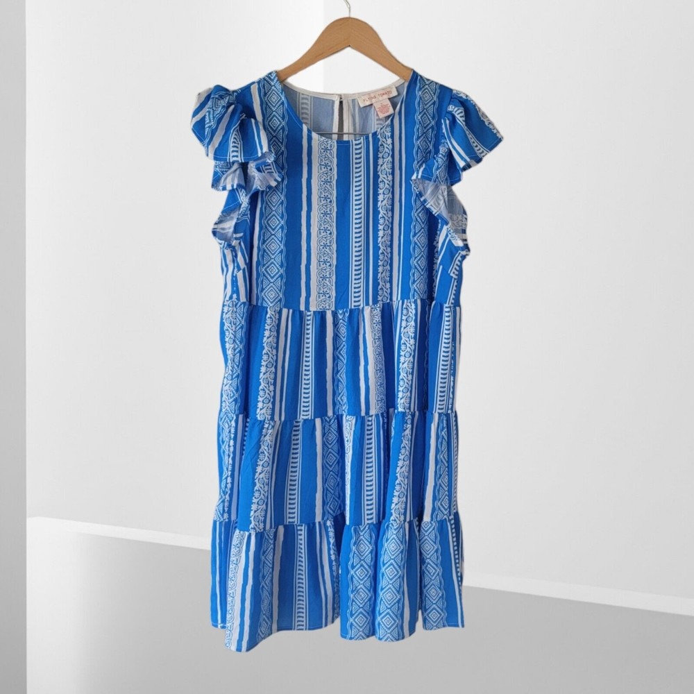 Flying Tomato Aztec‎ Tiered Dress Size Small Medium Large
